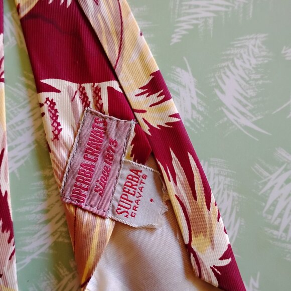 wow!!! vintage original tie 1940 hawaii palm exotic from Superba - Picture 2 of 5